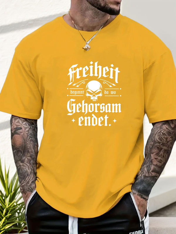 Men's Print Summer Casual Short Sleeve T-Shirt.