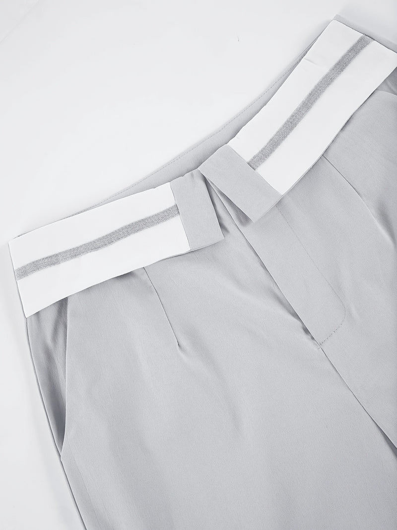 Women's Elegant and Stylish Casual Commuter Color-Matching Outfit Set.