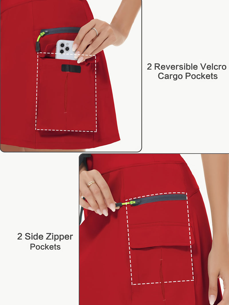 Women's Sports Skorts, Outdoor Hiking Cargo Shorts.