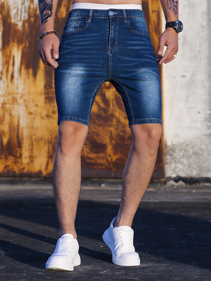 Men's Stretch Denim Shorts.
