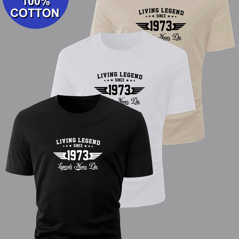 3pcs set cotton, Men's short sleeved T-shirt.
