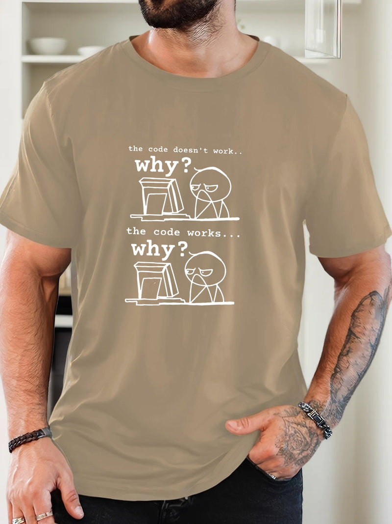 Men's Programmer T-Shirt with Funny Coding Jokes & Tech Humor.