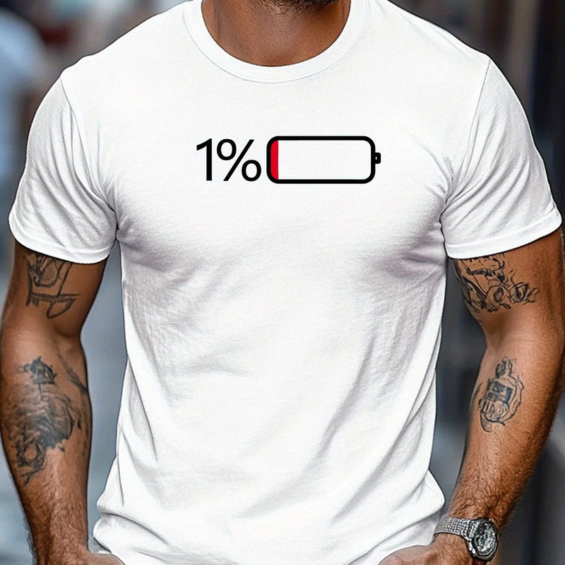 Men's Casual Summer Crew Neck Tee.