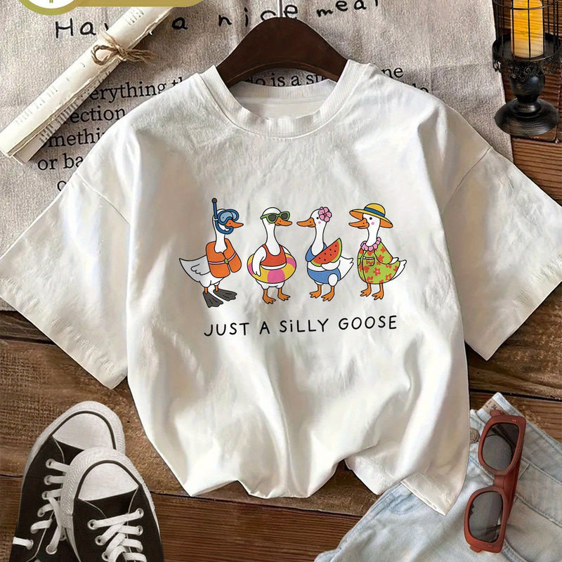 Women’s Round Neck Short Sleeve T-Shirt.