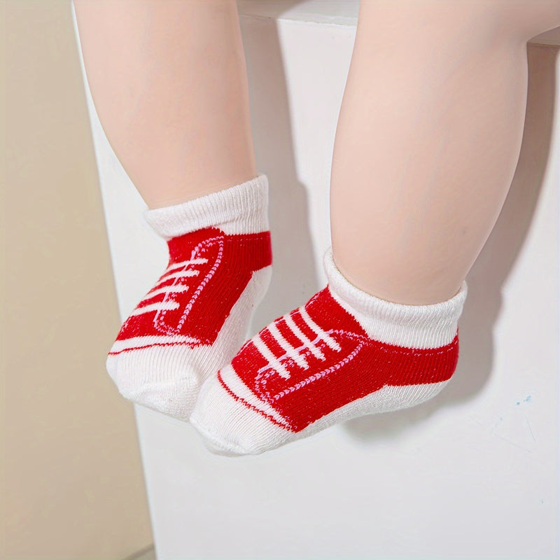 Six Pairs of Super Comfy And Fashionable Baby Socks.