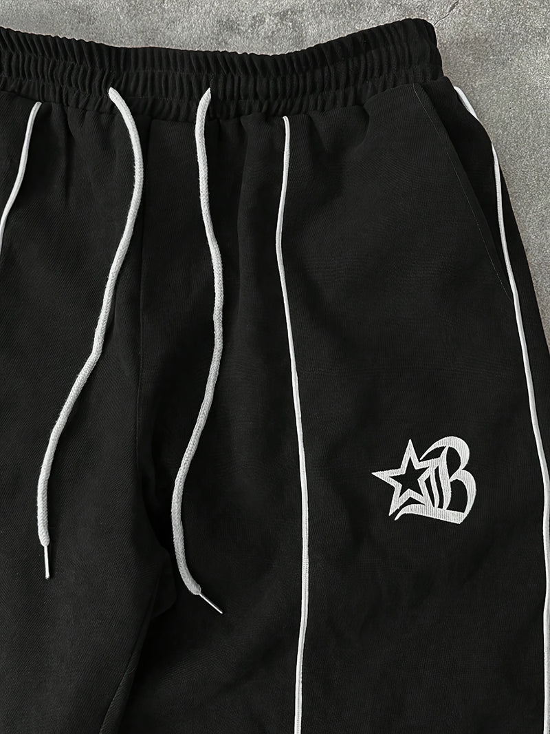 Men's Black Stand-Up Collar Metal Zipper Trendy Color.