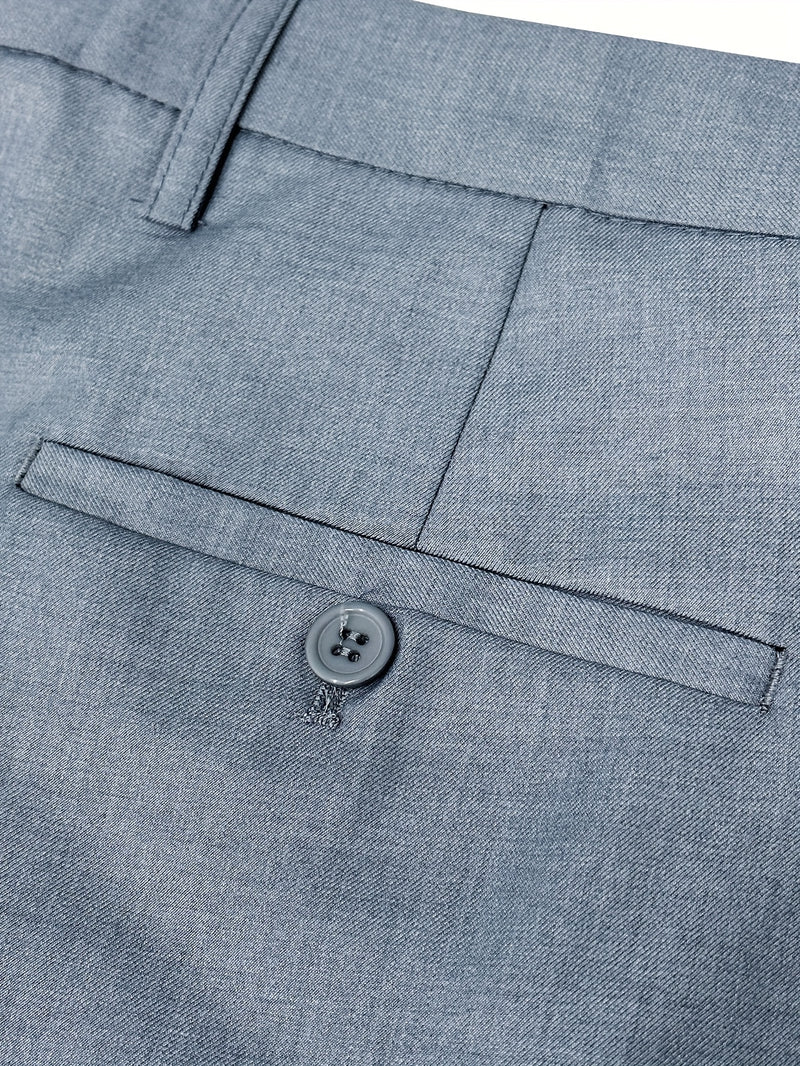 Men's Classic One-Button Suit - 3pcs Suit.