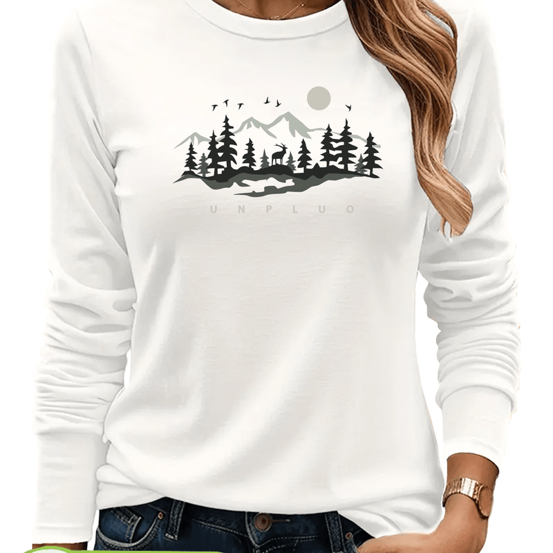 Women's T-Shirt, New Autumn/Winter Style Long Sleeve.