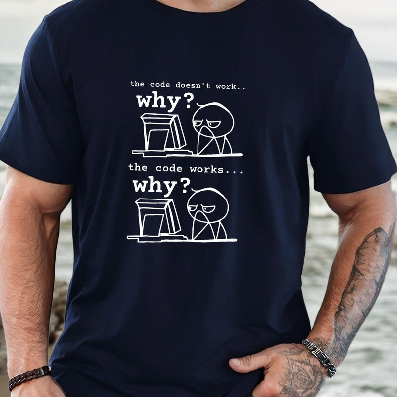 Men's Programmer T-Shirt with Funny Coding Jokes & Tech Humor.