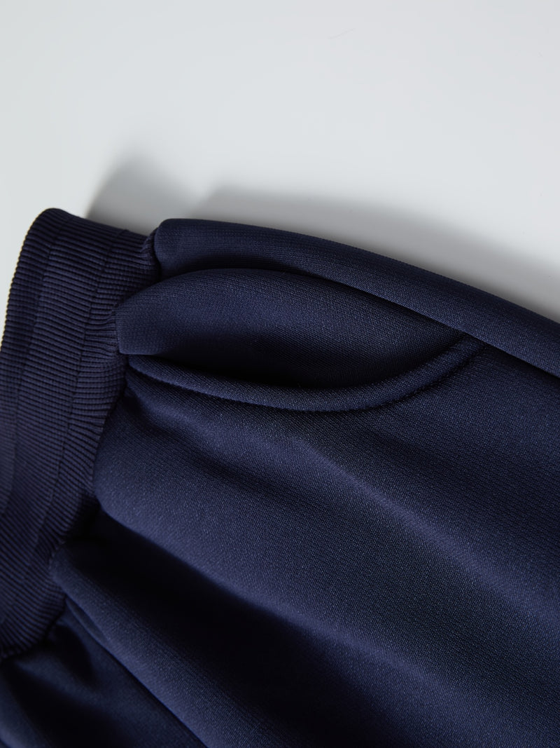 Boys Thick Plush-Lined Zip-Up Jacket + Pants Set.