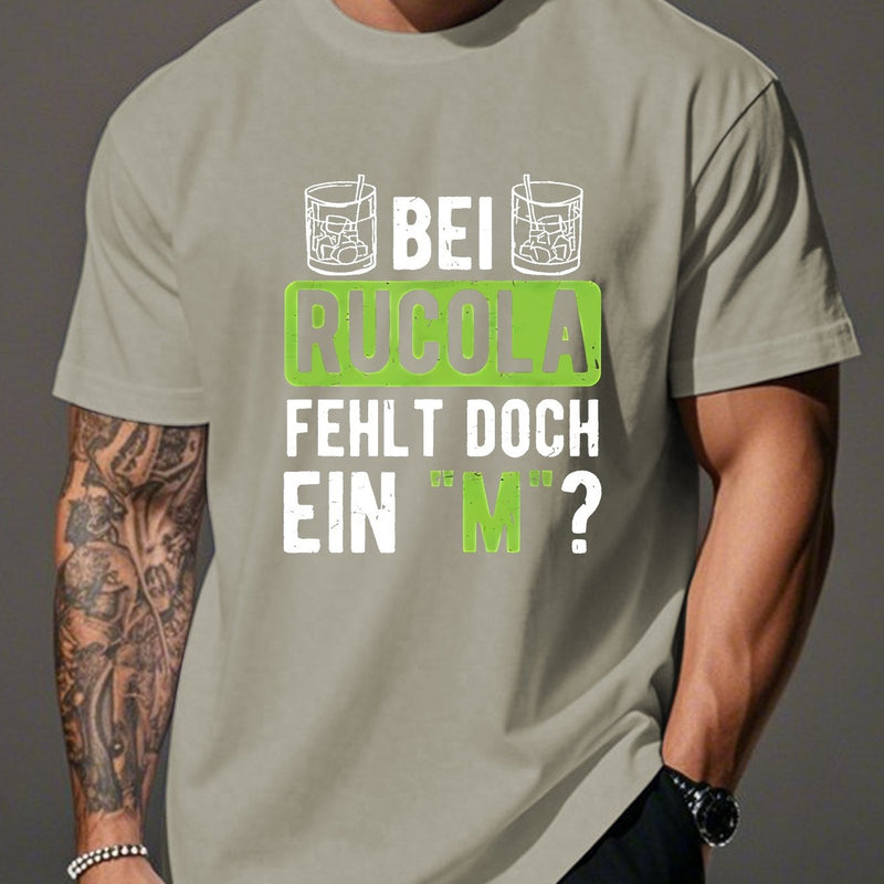 Men’s Funny German Humor Crinkle Plus Size T-Shirt.