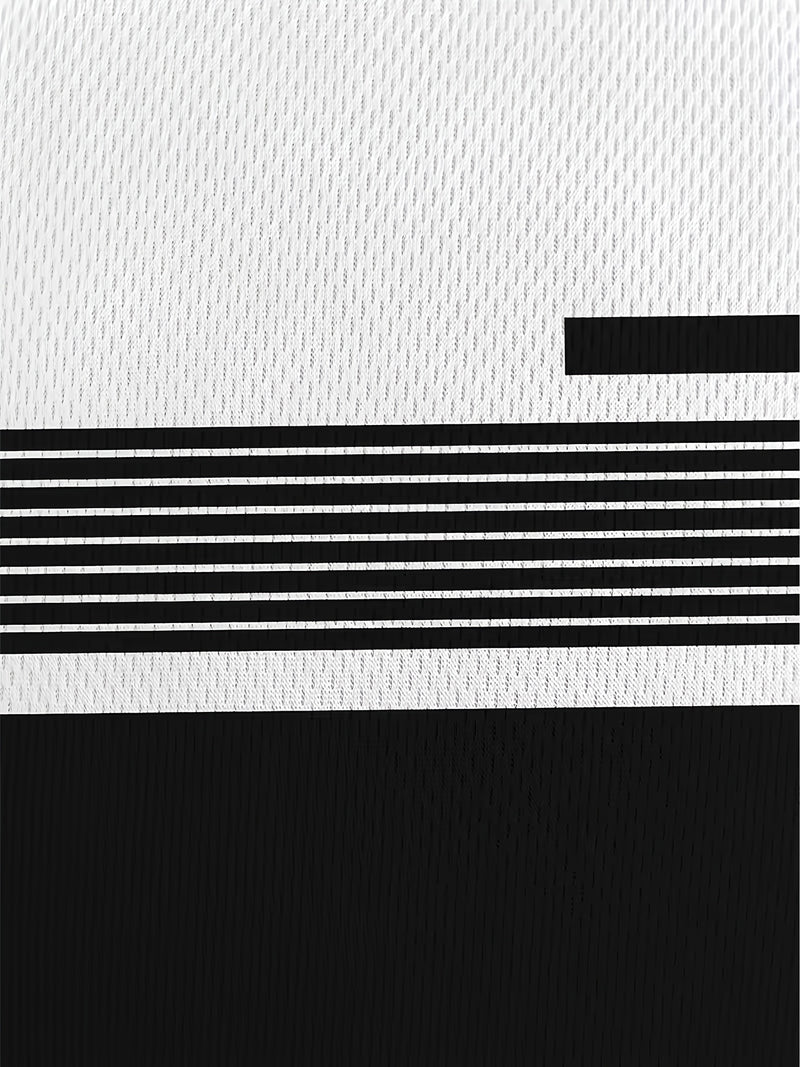 3pcs Men's Striped Short Sleeve T-Shirts.