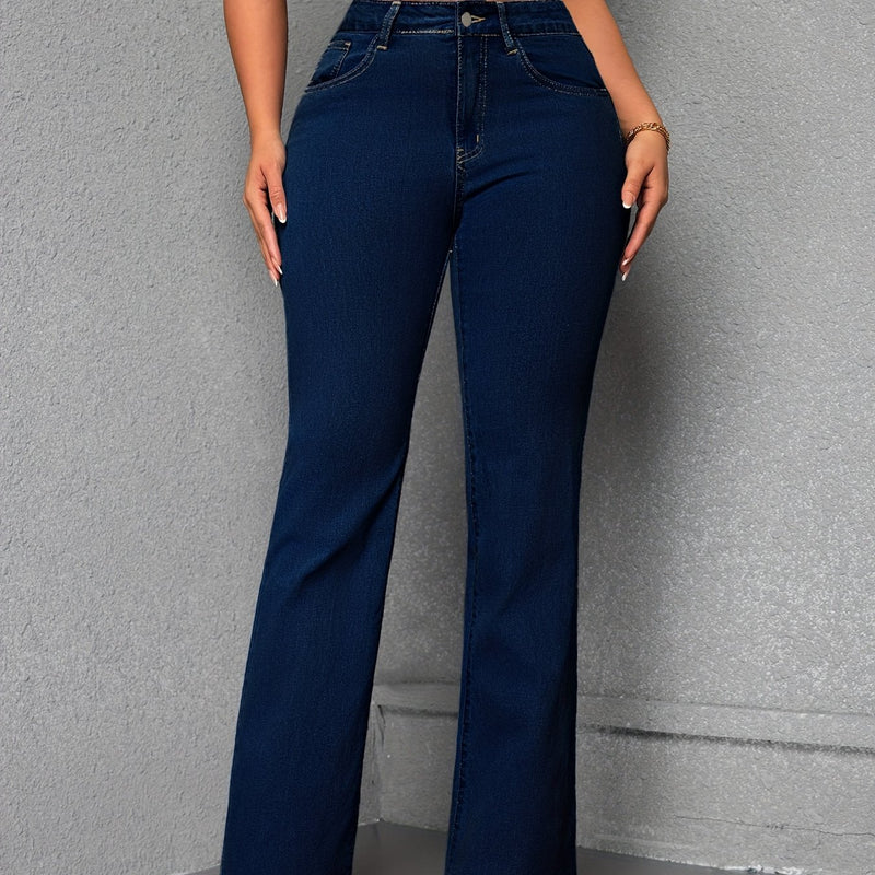 Straight-Leg Stretchy Women's Jeans.