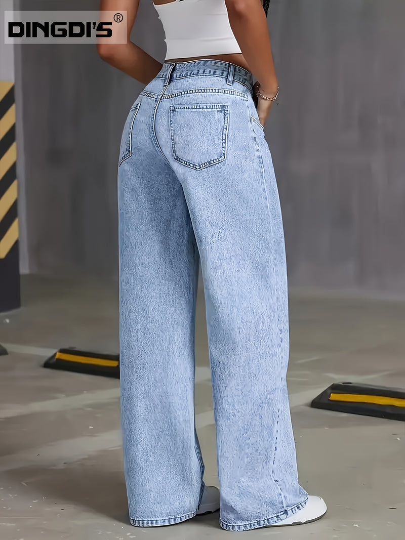 Women's New Fashion Stretchy Straight Jeans.