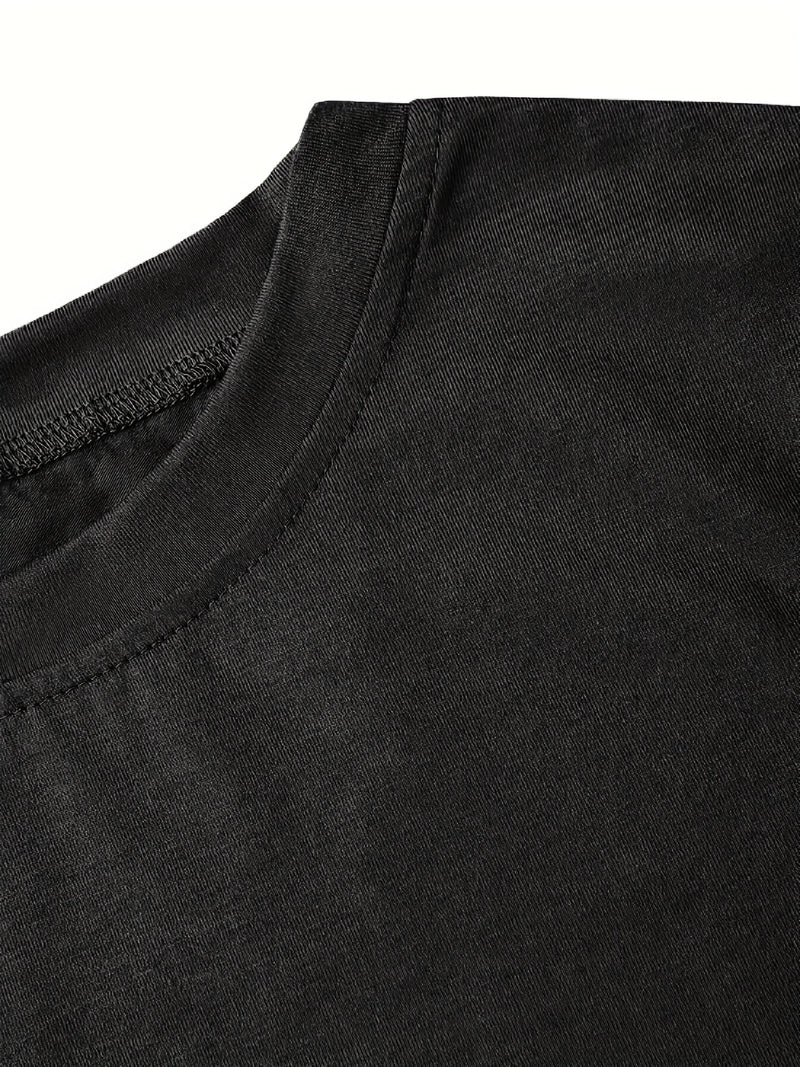 Round neck T-shirt in small and plus sizes, summer/spring Women's top.