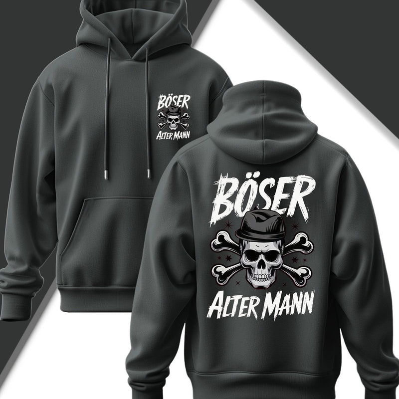 Men's Edgy Gothic Hooded Sweatshirt.