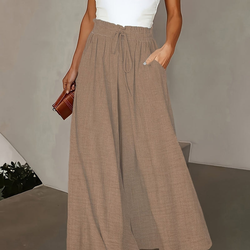 Spring And Autumn Women's Loose Long Pants.
