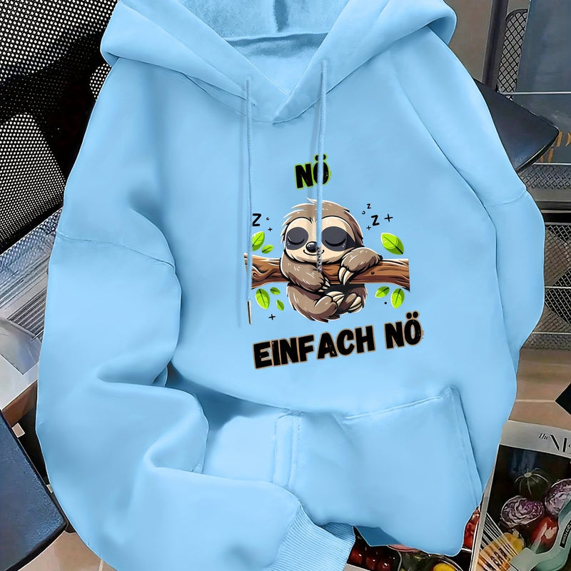 Women's casual hoodie for swear. Fall/winter style with long sleeves.