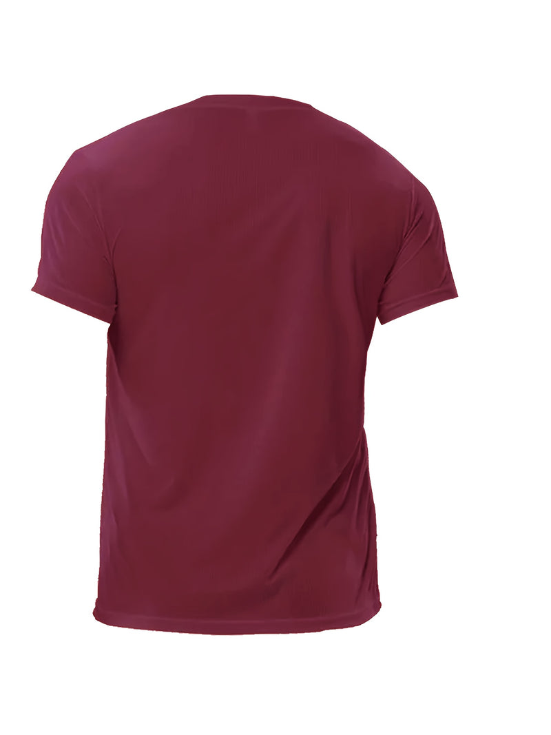 9pcs Men's Lightweight Crewneck T-Shirts in Army Green.