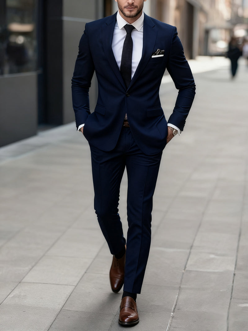 Men's 2pcs Suit, Consisting of a Blazer And Trousers.