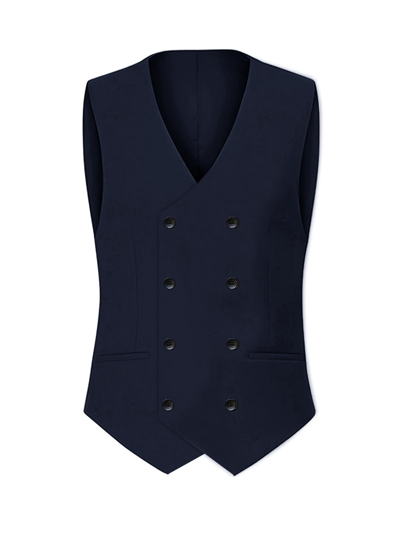 A Premium Three-Piece Suit for Men, Including a Large-Sized Suit Set, Trousers.