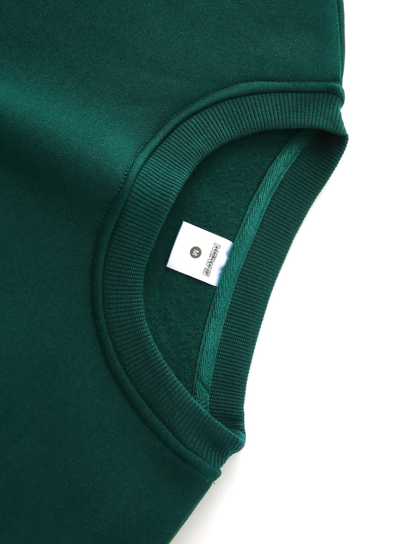 3pcs mixed color Men's autumn and winter round neck sweatshirt.