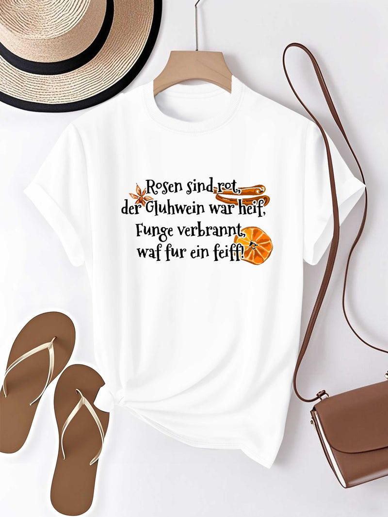 Women's Pure Comfortable T-shirt Short Sleeve.