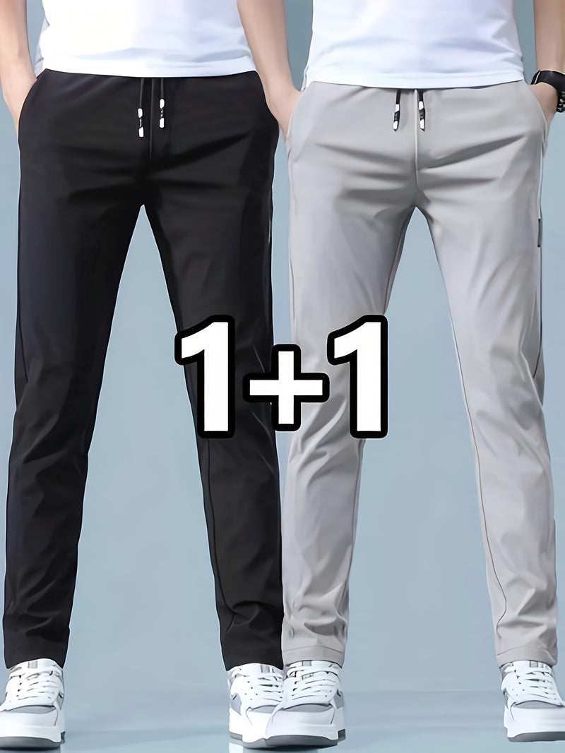 2-pcs Men's Quick-Dry Breathable Jogger Pants.