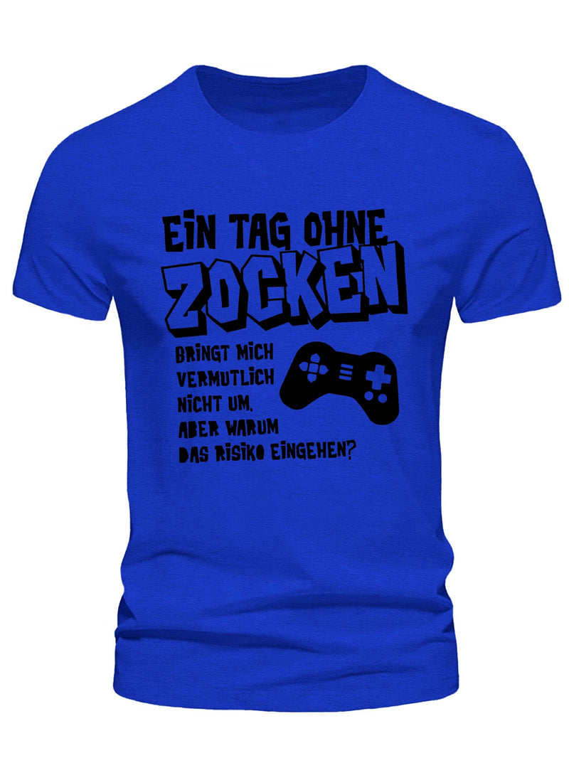 Men's Short-Sleeve Summer T-Shirt with German Streetwear Design.