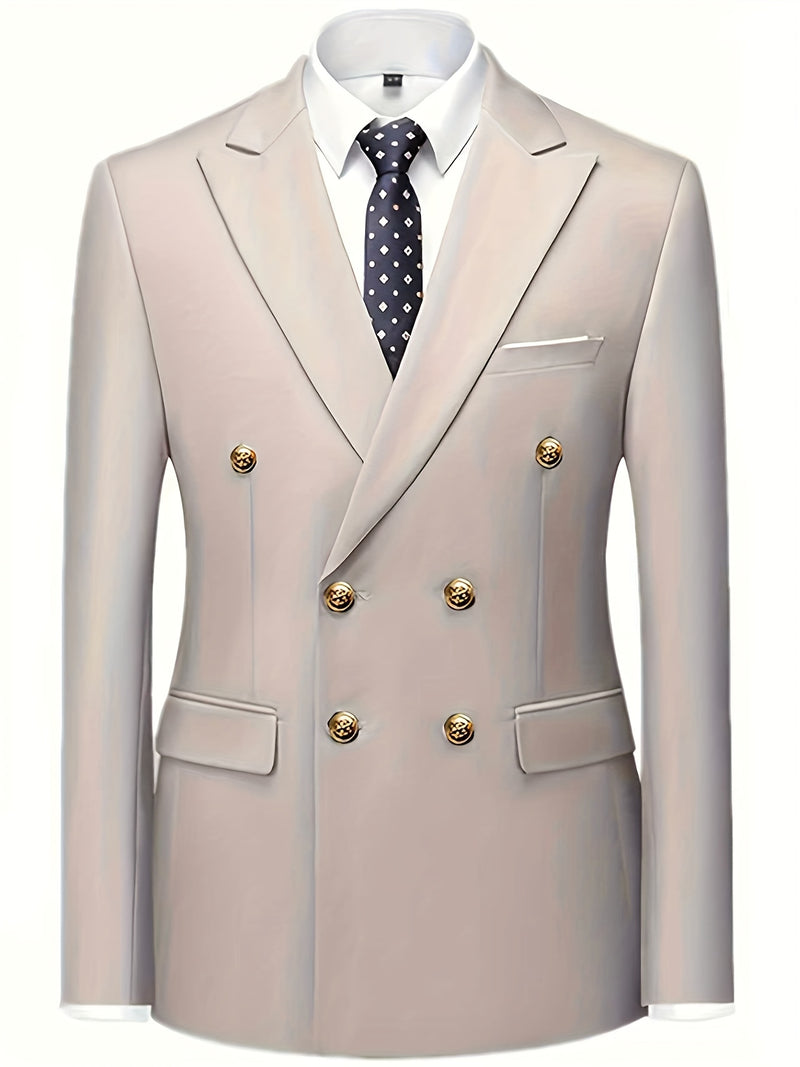Men'S 2pcs Wedding Suit Set | Slim-Fit Business Blazer and Classic Trousers.