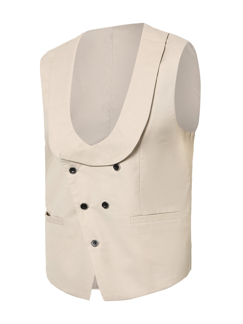 Men's 3pcs Suit Set: Jacket + Vest + Trousers.