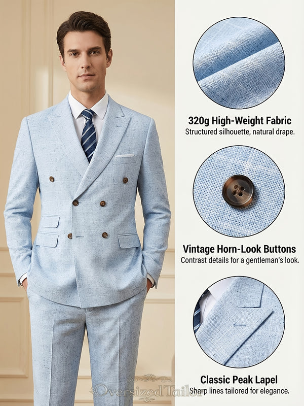 Men'S Premium New Two-Piece Suit Set Suit Jacket + Trousers.