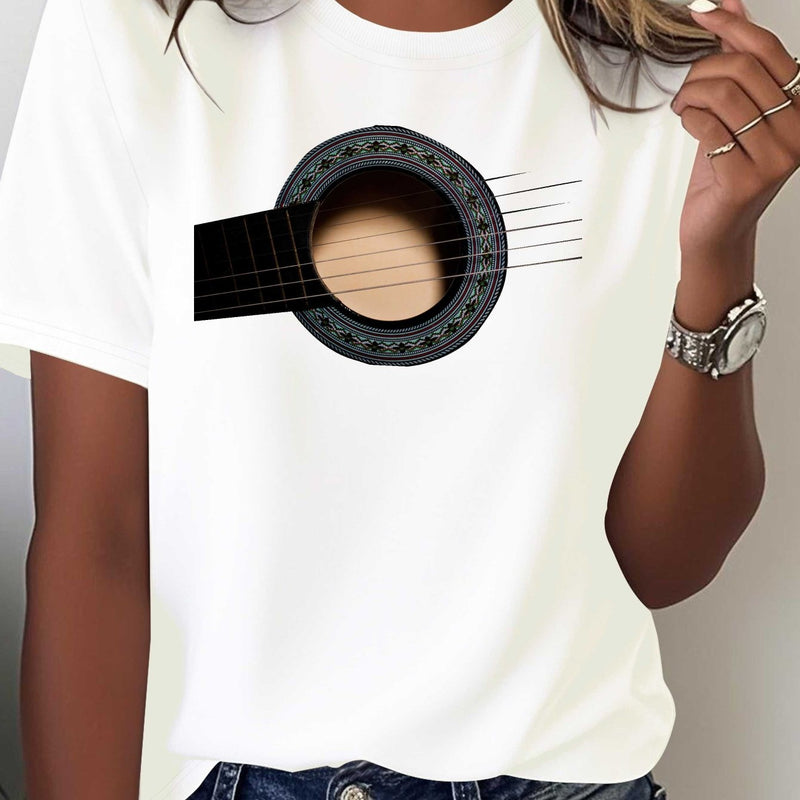 Women's Printed T-shirt Comfortable and Versatile Casual Short Sleeves.