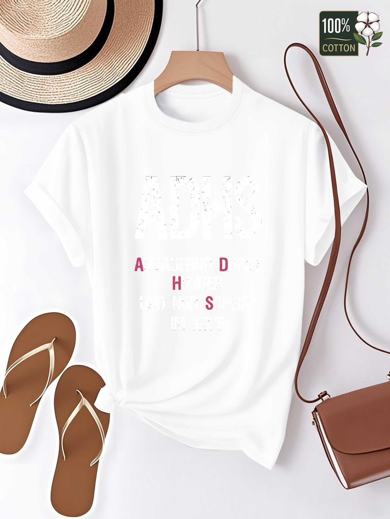 Women's Tshirt comfort fit Pure Cotton.