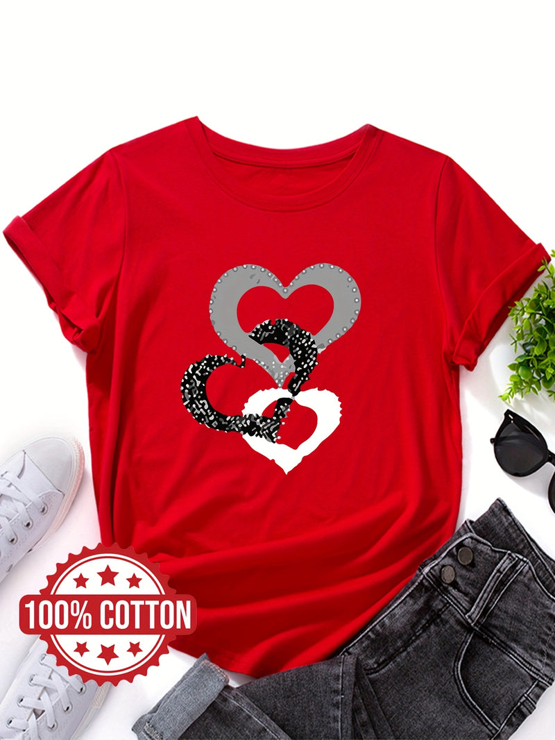 Women's "Love" Graphic Print T-Shirt.