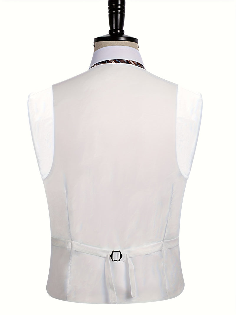 Business Casual 2-Button 3pcs Suit Set.