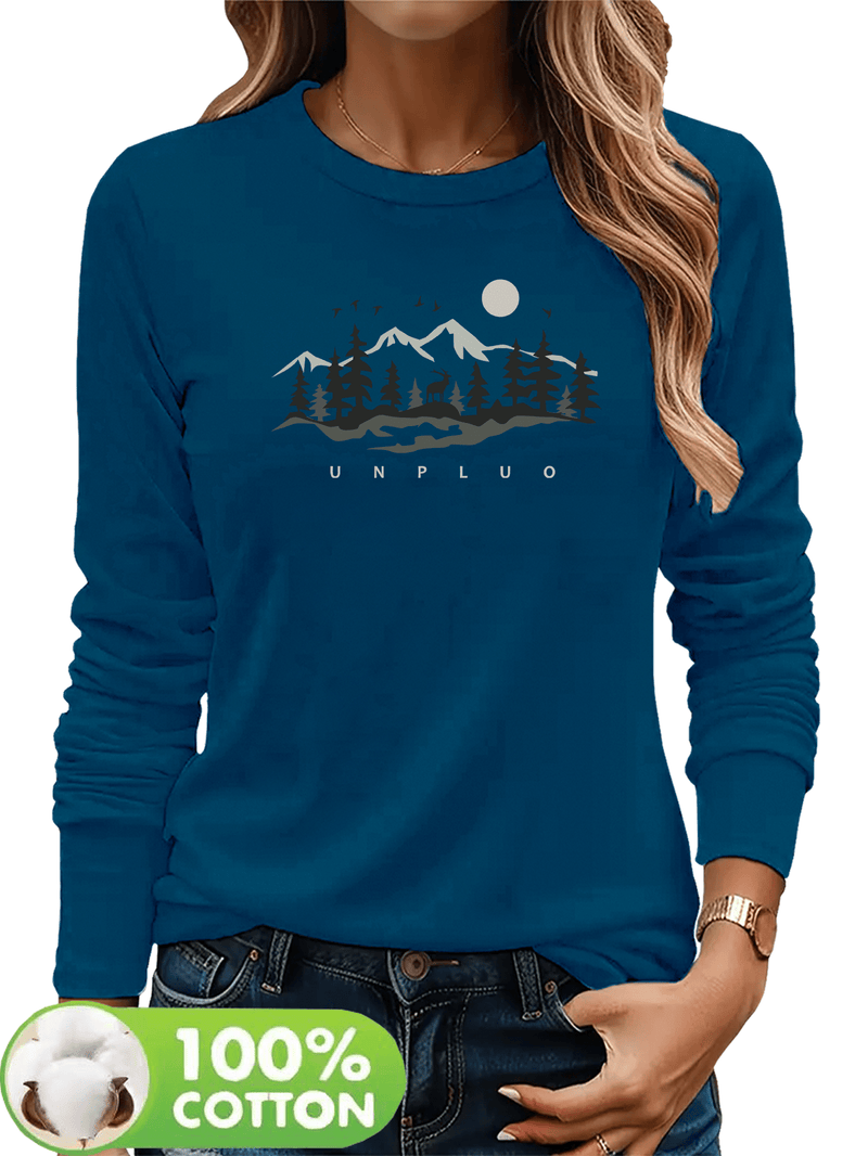 Women's T-Shirt, New Autumn/Winter Style Long Sleeve.