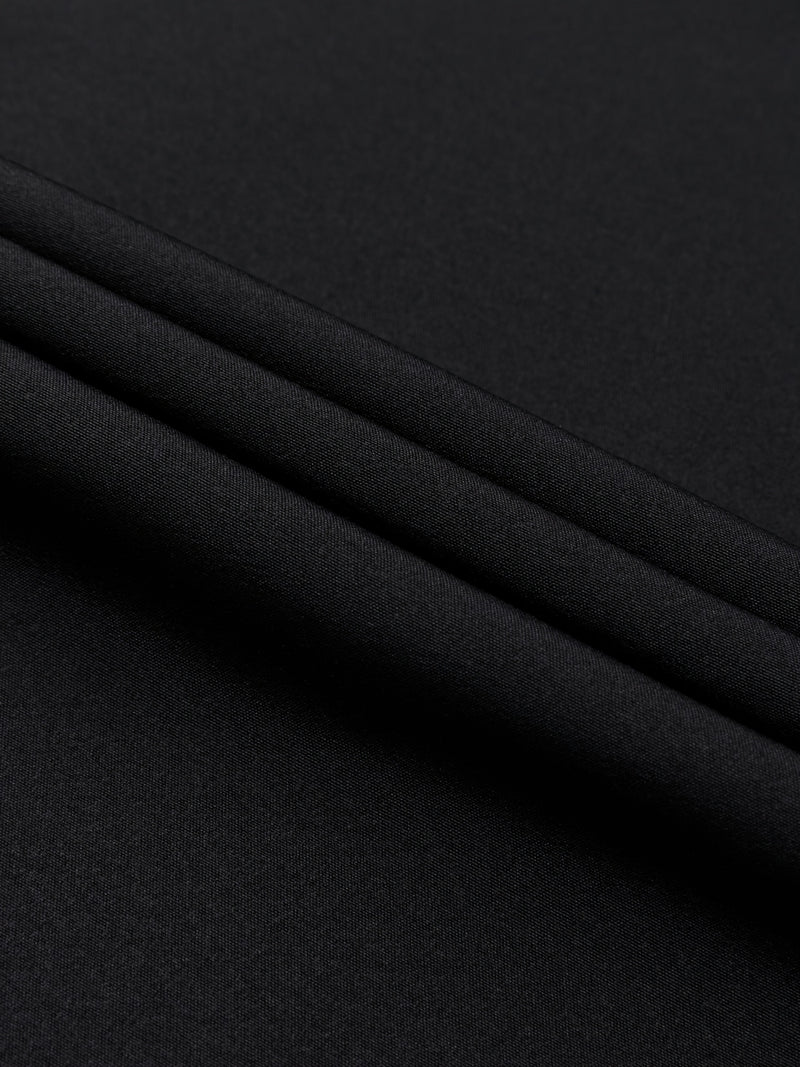 Two-Piece Set of Men's Solid Color Elastic Shirts.