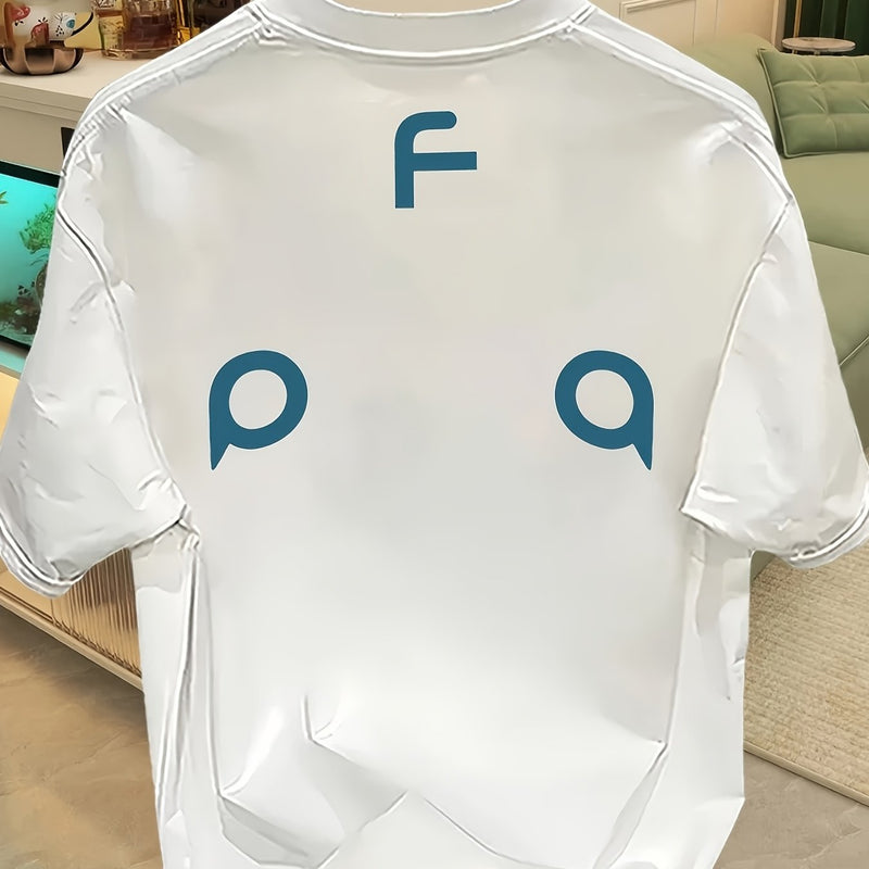 Men's Summer Heavy Short-Sleeve T-Shirt with Trendy Prints.