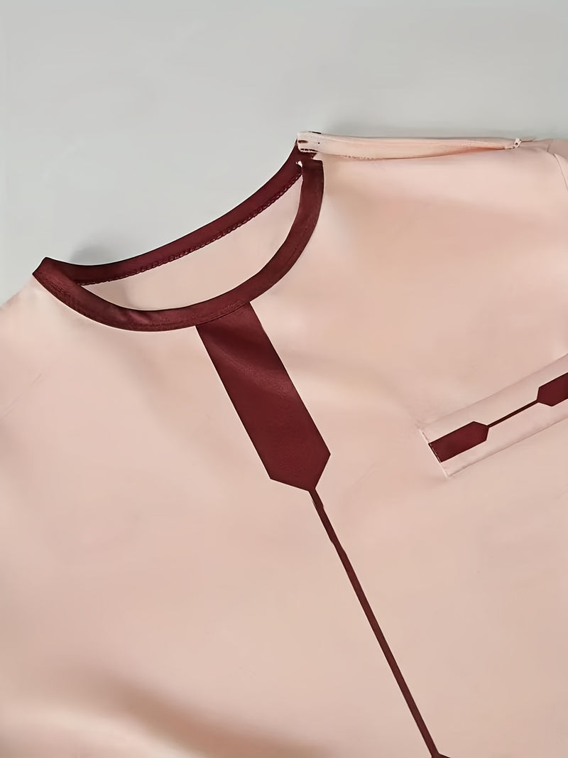 Men'S Casual Two-Piece Set Featuring an African Ethnic Style.