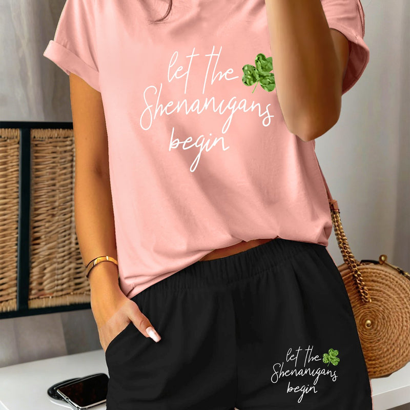 2pcs Women's Y2K Sportswear Suit - Shorts.