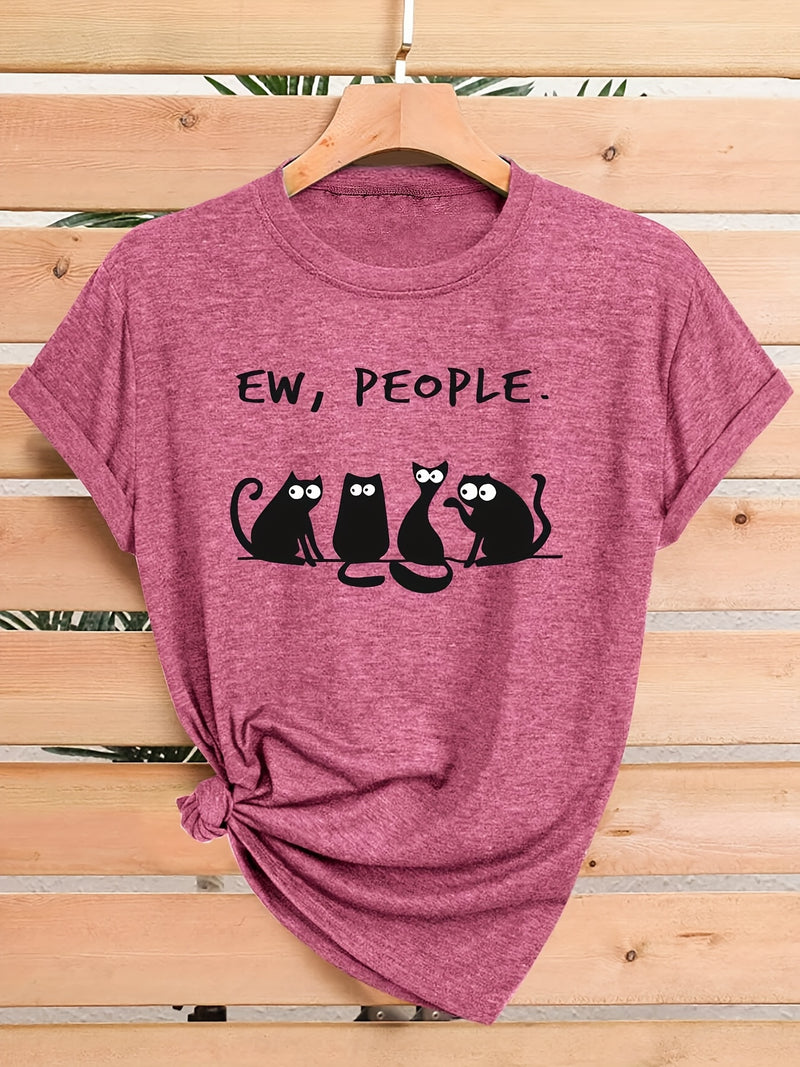 Women's Casual Short Sleeve T-Shirt.