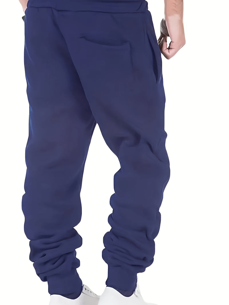 Drawstring Sweatpants Loose Fit Pants Men's Casual Joggers.