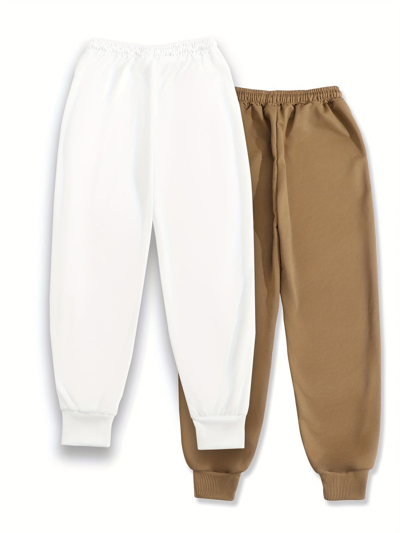 Women's Two-Piece Outfit Featuring Pants with a Letter Print.