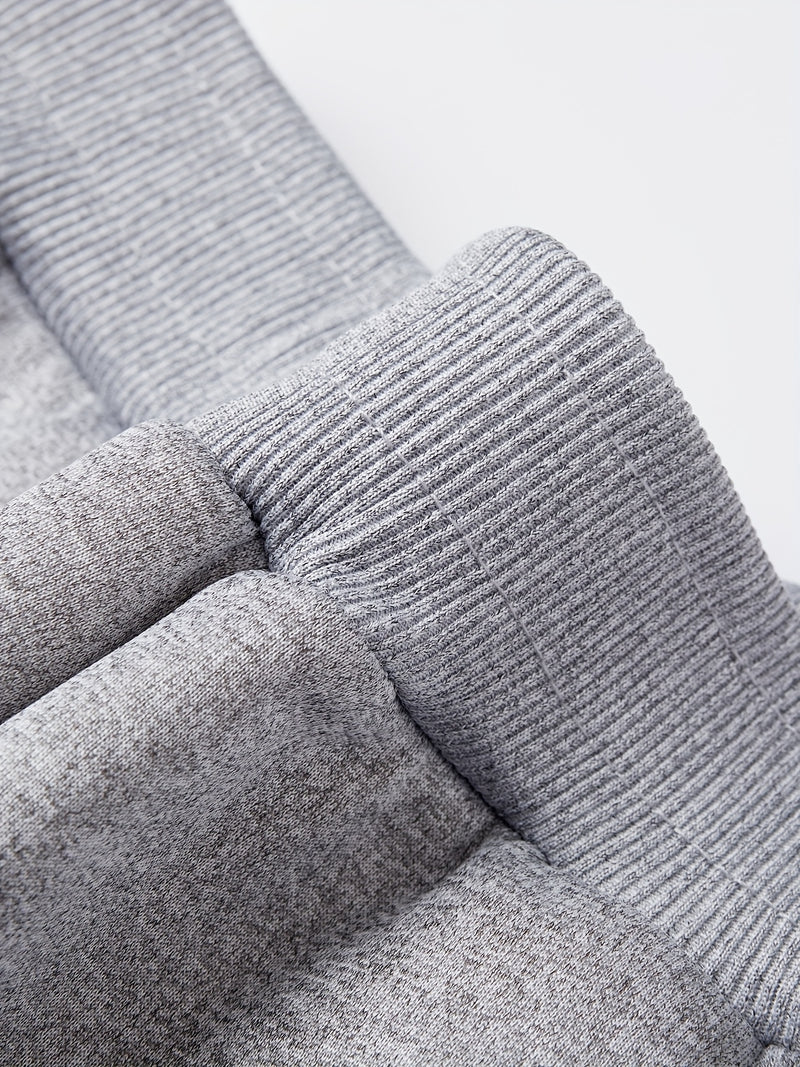 Boys Thick Plush-Lined Zip-Up Jacket + Pants Set.