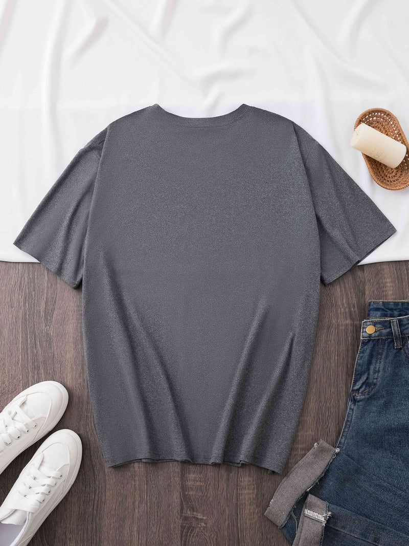 Women's T-shirt with a Printed Silhouette of a Woman.