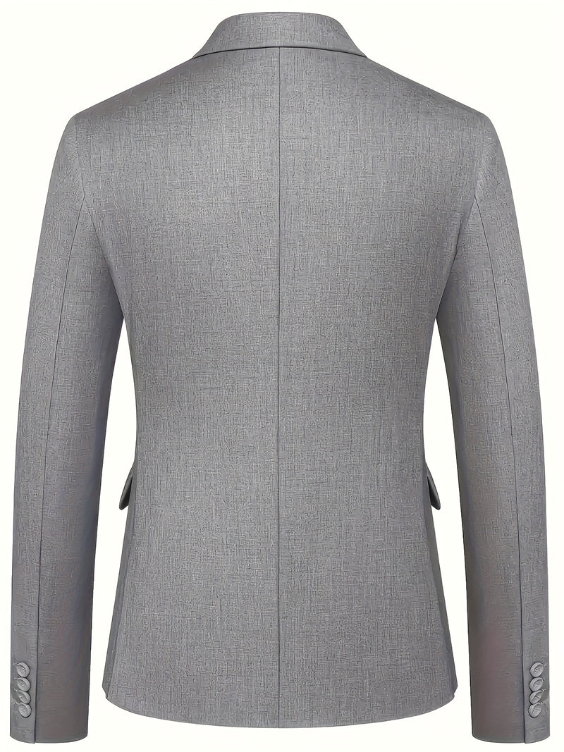 A Men'S Three-Piece Suit, Including a Blazer, Vest, And Trousers, High-Quality.