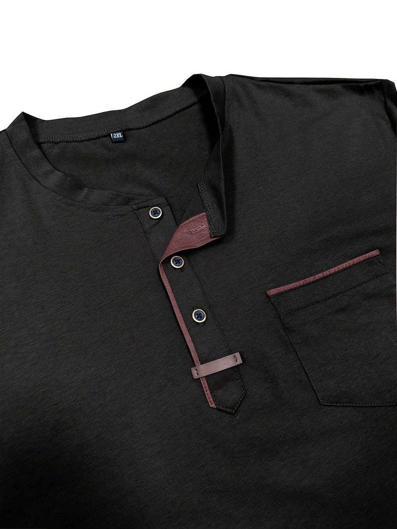 Men's Crewneck Short-sleeve T-shirt, Casual Summer Vacation.