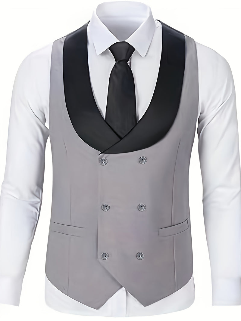 Men's 3pcs Suit Set, Jacket + Vest+ Trousers.