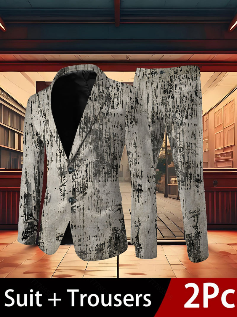 Men'S Suit Set with a Combination of Blazer And Trousers.